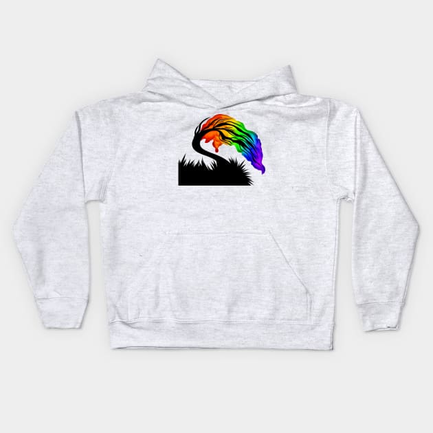 Rainbow Dream Tree Kids Hoodie by Xinoni